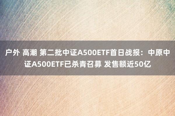 户外 高潮 第二批中证A500ETF首日战报：中原中证A500ETF已杀青召募 发售额近50亿